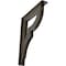 Ekena Millwork Bradford Wrought Iron Bracket, (Triple center brace), Antiqued Pale Gold 2"W x 12"D x 15"H BKTM02X12X15TBRAPG - alternate 1